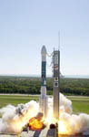 Décollage de la fusée Delta II. 04/2001