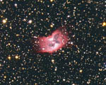 Nébuleuse planétaire NGC 2899 dans les Voiles