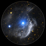 Nébuleuse planétaire NGC 3242 vue en ultraviolet