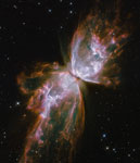 Nébuleuse planétaire NGC 6302 dans le Scorpion