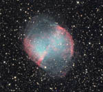 Nébuleuse planétaire Dumbbell (M27) dans le Petit Renard