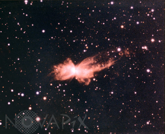 A planetary nebula, NGC 6302 in Scorpius