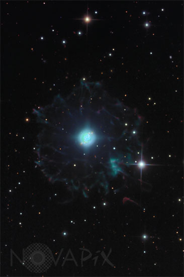 Nébuleuse planétaire NGC 6543 dans le Dragon