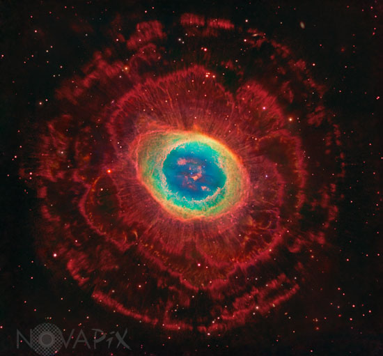 M57 (NGC 6720) planetary nebula in Lyra