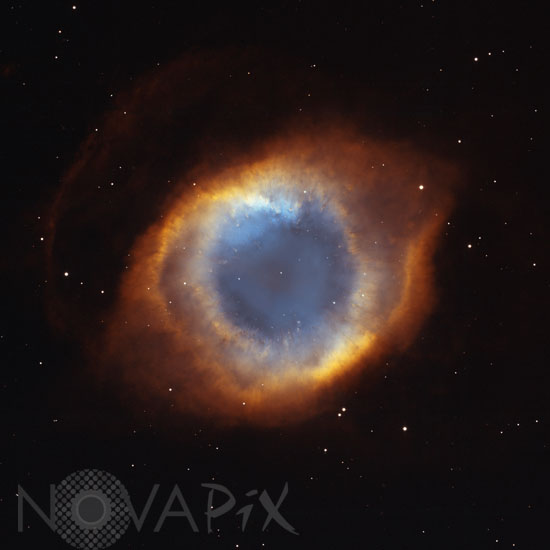 Helix planetary nebula (NGC 7293) in Aquarius