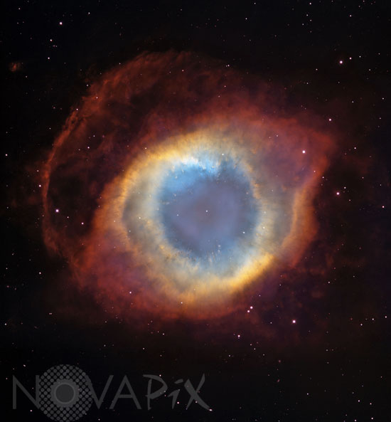 Nébuleuse planétaire Hélix (NGC 7293) dans le Verseau
