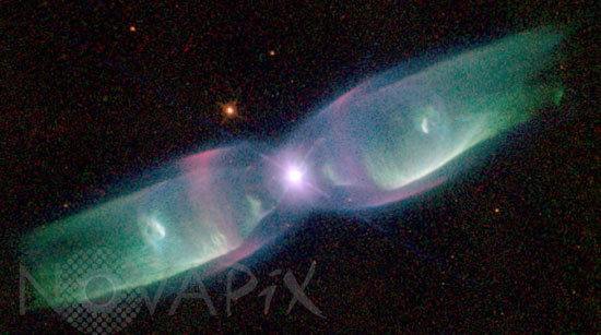 Nébuleuse planétaire M2-9 dans Ophiuchus