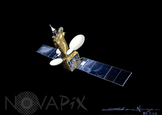 The Intelsat 5 telecommunication satellite - Artist view