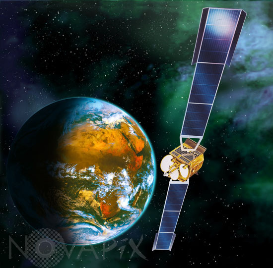 Communication satellite Telecom-1C. Artwork