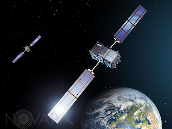 Satellites Galileo - Vue d'artiste