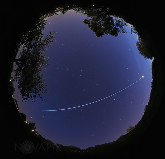 Passage de satellites Starlink
