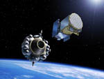 Mise en orbite du satellite Giove-B - Vue d'artiste