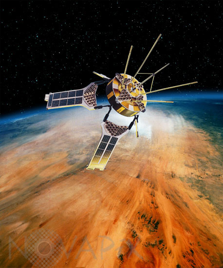 Satellite artificiel D-1C Diadème - Illustration