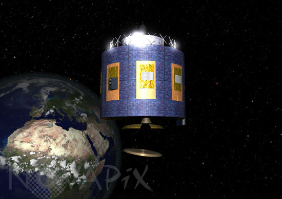 Space debris: satellite Meteosat
