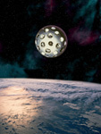 Satellite artificiel Starlette- Illustration