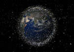 Vue des débris en orbite basse autour de la Terre