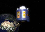 Débris spatiaux: satellite de type Meteosat