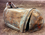 Debris spatial tombé au Texas