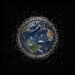 Débris en orbite autour de la Terre