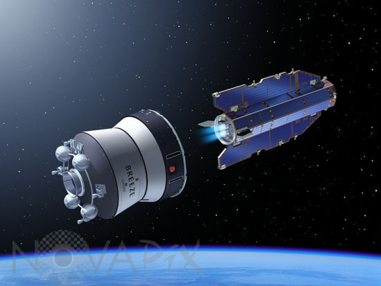 Mise en orbite du satellite GOCE -Vue d'artiste