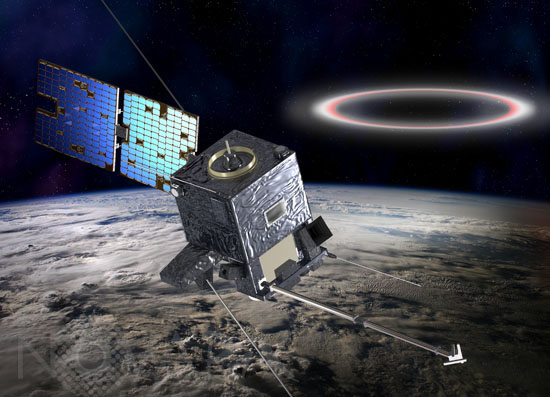Microsatellite TARANIS et Elfe- Vue d'artiste