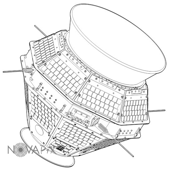 Satellite Sret-2, artwork