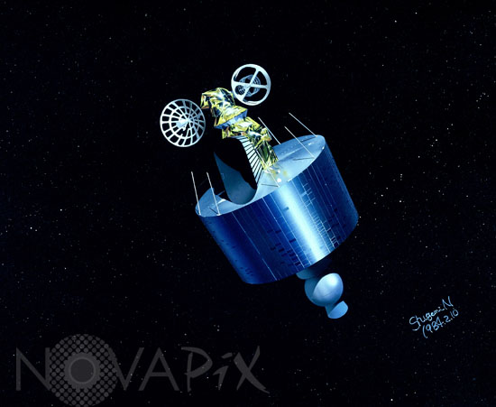 Satellite GMS-1-Himawari-1 -Artwork