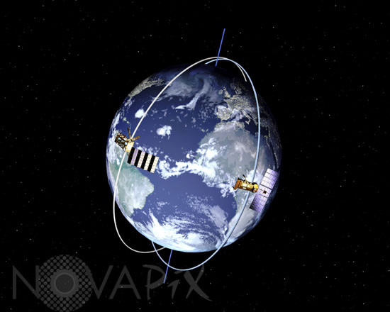 Metop and NOAA satellites orbits.