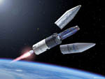 Mise en orbite du satellite GOCE - Vue d'artiste