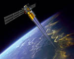Satellite Eole ADM-Aeolus - Vue d'artiste