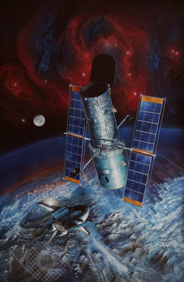 Hubble space telescope - Artist view