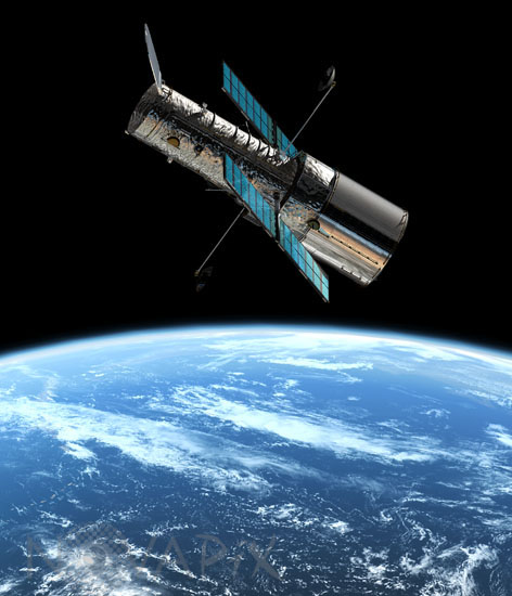 Télescope spatial Hubble -Vue d'artiste