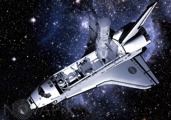 Télescope spatial Hubble -Vue d'artiste