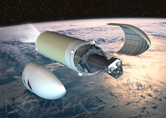 Lancement du télescope spatial XMM-Newton -Vue d'artiste