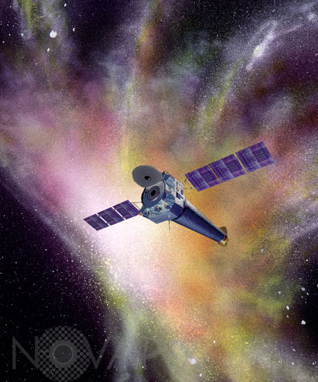 Télescope spatial Chandra -Vue d'artiste