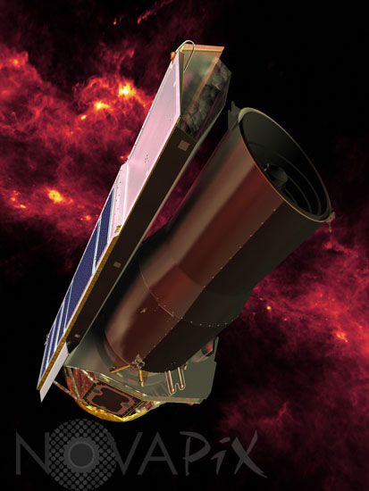 Télescope spatial Spitzer -Vue d'artiste