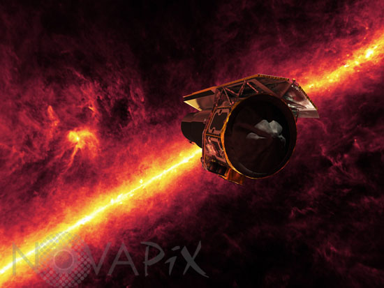 Télescope spatial Spitzer -Vue d'artiste