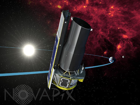 Télescope spatial Spitzer -Vue d'artiste