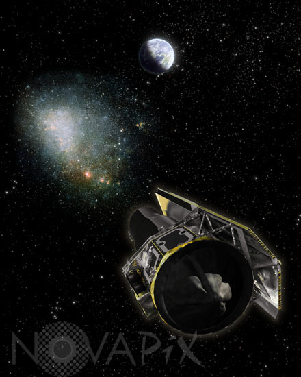 Télescope spatial Spitzer -Vue d'artiste