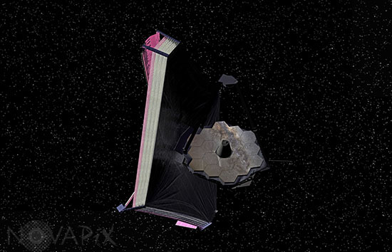 Télescope spatial James Webb (JWST) - Vue d'artiste