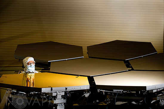 Miroirs du Télescope spatial James Webb (JWST)