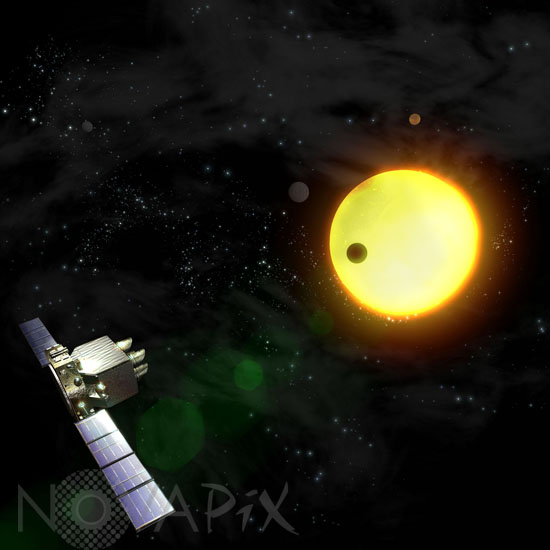 Satellite Eddington -Illustration