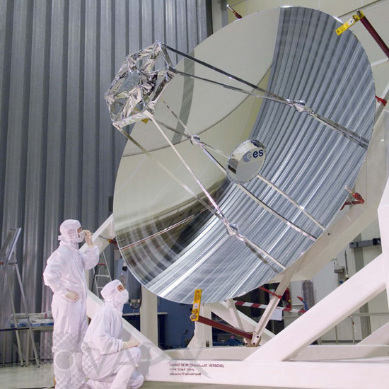 Miroir du satellite Herschel