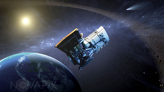 Satellite Neowise-Vue d'artiste