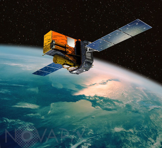 Satellite INTEGRAL. Artwork