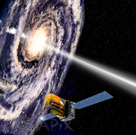 Satellite INTEGRAL-Vue d'artiste