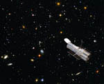 Télescope spatial Hubble - Vue d'artiste