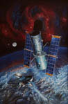 Télescope spatial Hubble - Vue d'artiste