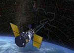 Télescope spatial Hubble et Ultra Deep Field - Vue d'artiste