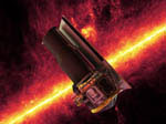 Télescope spatial Spitzer -Vue d'artiste